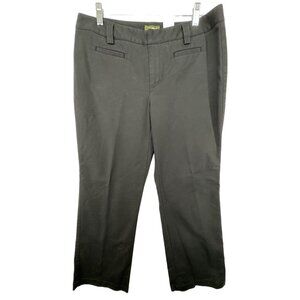 Eddie Bauer Womens Pants Sz 12 Vashon Fit Chinos Black Stretch Classic BizCasual
